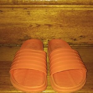 Orange Slide Sandals